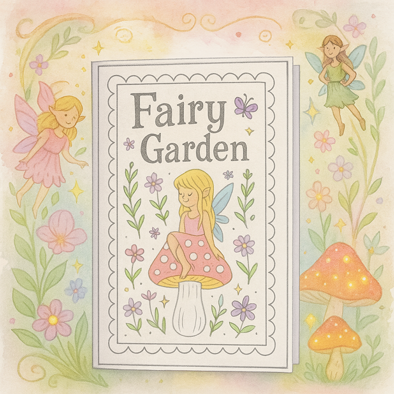 How to Make a Mini Fairy Coloring Book (Free Printable Included!)