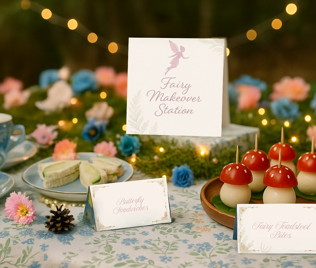 How to Host a Magical Fairy Garden Party Tea Time Outdoors | A Bug & A Bean