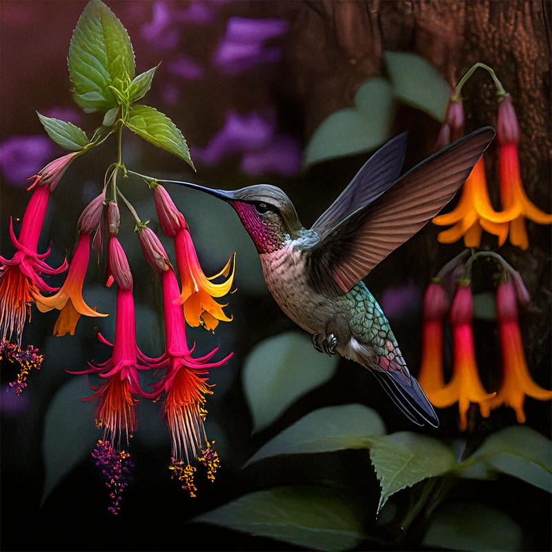 Featured image showing How to Create a Magical Hummingbird Garden (with an Enchanted DIY Feeder) | A Bug & A Bean