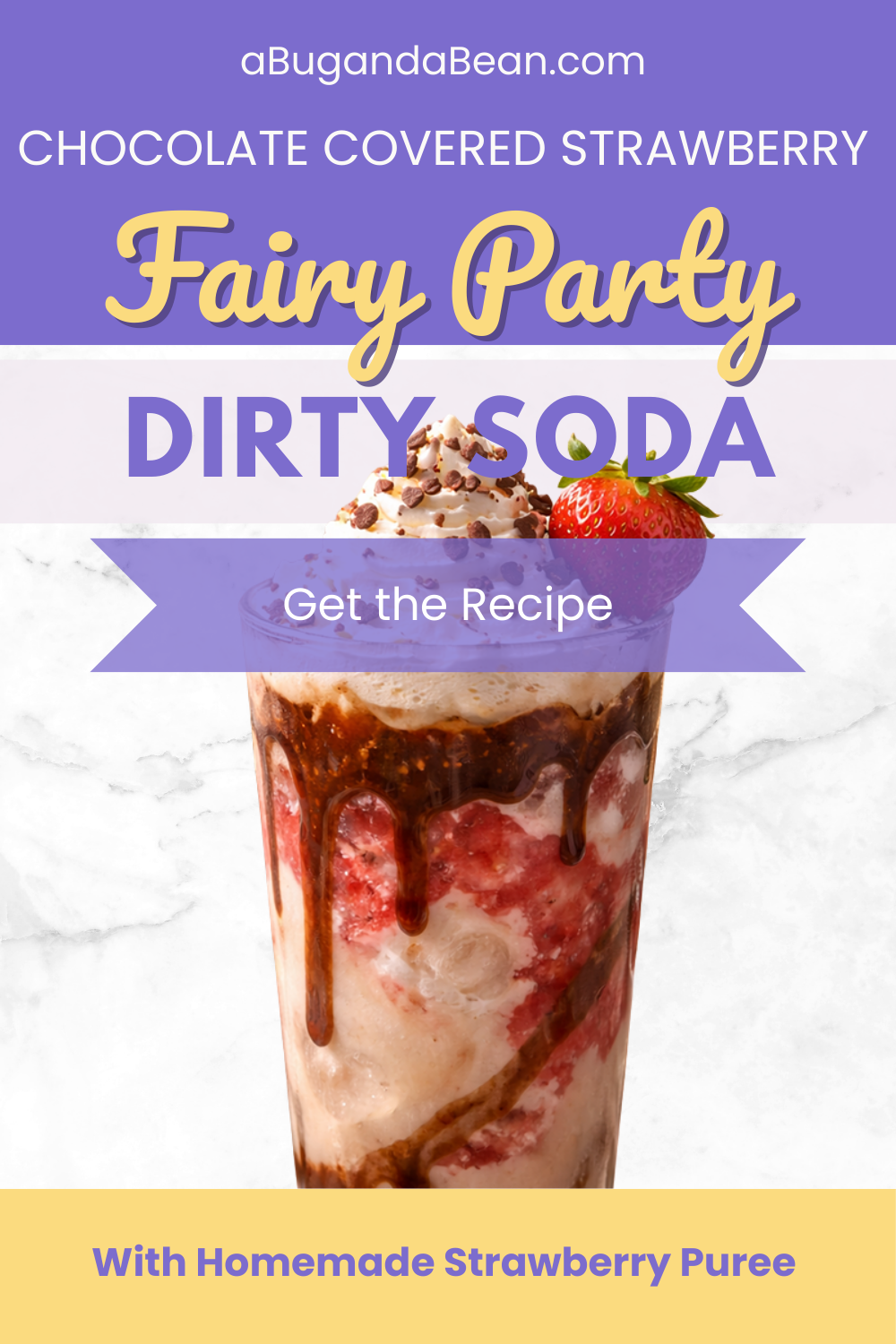 Dirty Soda Recipe: Fairy Chocolate Berry Fizz | a bug & a bean