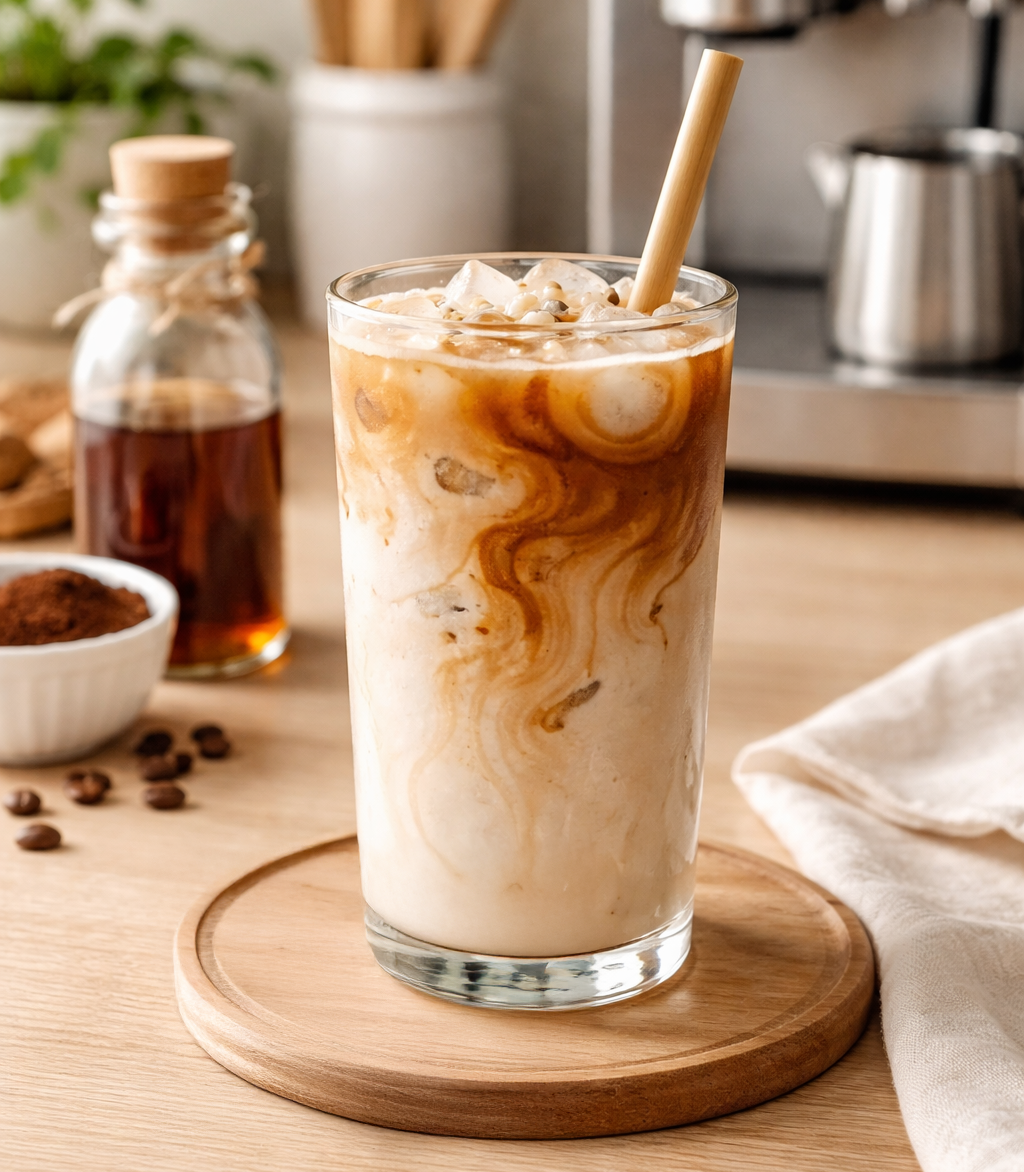 How to Make a Vanilla Bean Iced Latte with Instant Espresso
